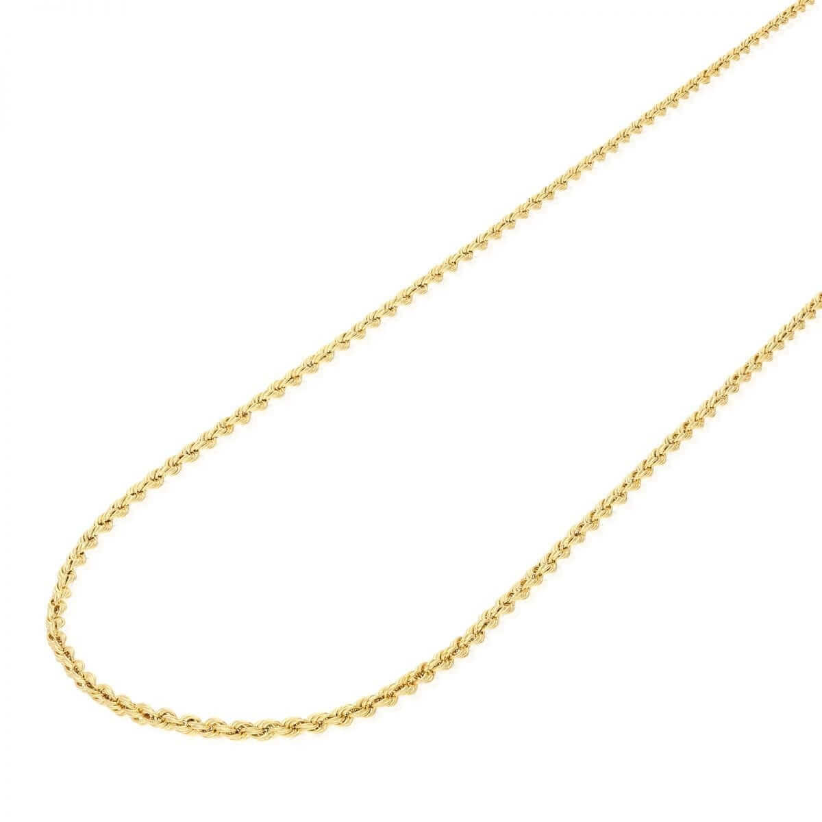 Kids 10K Yellow Gold 1.8mm-3mm Rope Chain (Hollow) 16"-20"