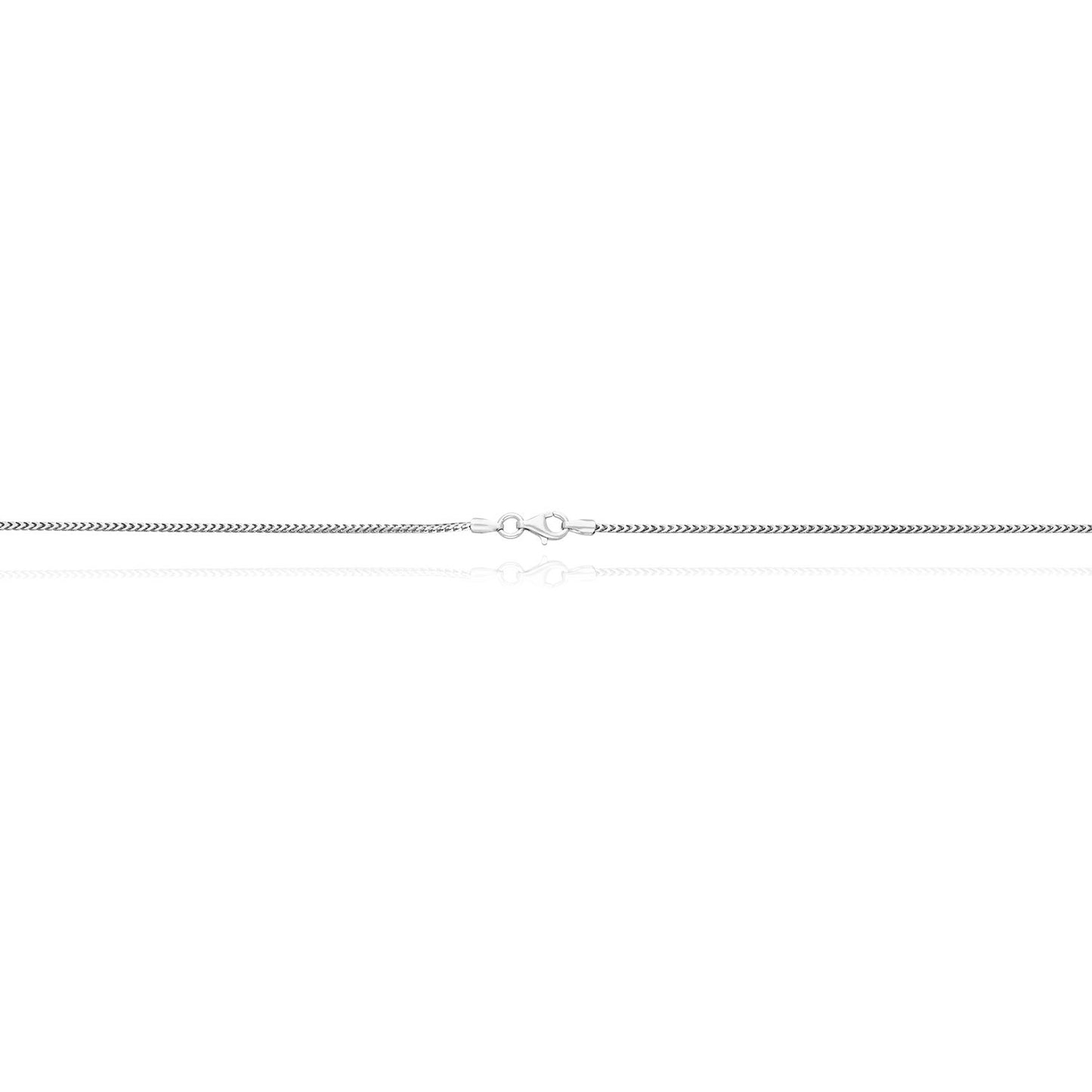 Solid 925 Sterling Silver 1.2mm Franco Chain Necklace 16"-30"