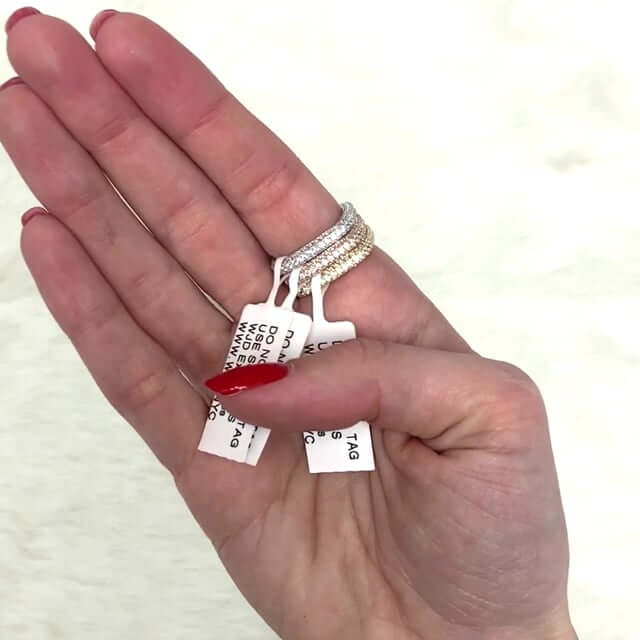 Gold Over 925 Sterling Silver 1.50Ct CZ Square Stackable Ring Band