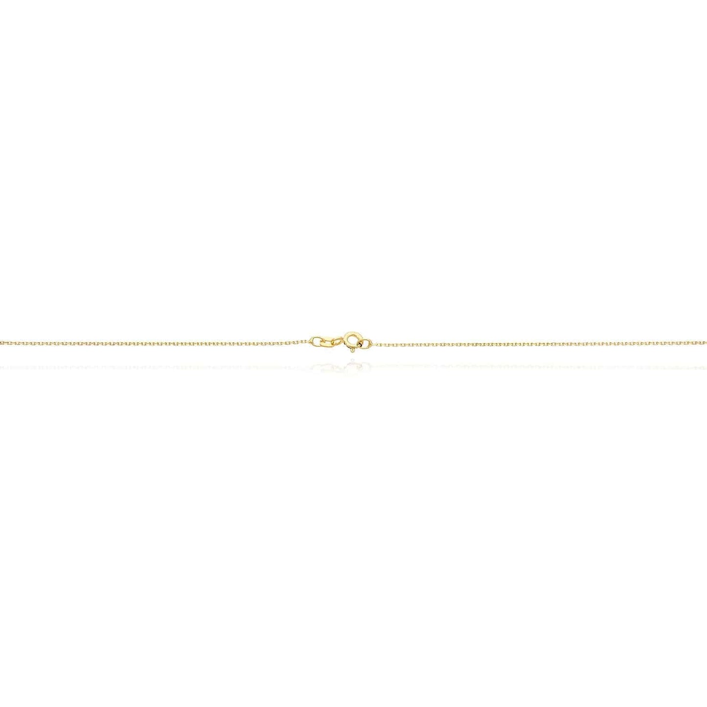 14K Yellow White Gold Over Silver CZ Cross Pendant Necklace 18"