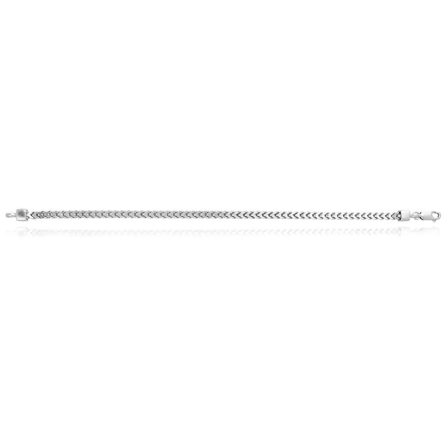 925 Sterling Silver 3.5mm Franco Bracelet 7"-9"