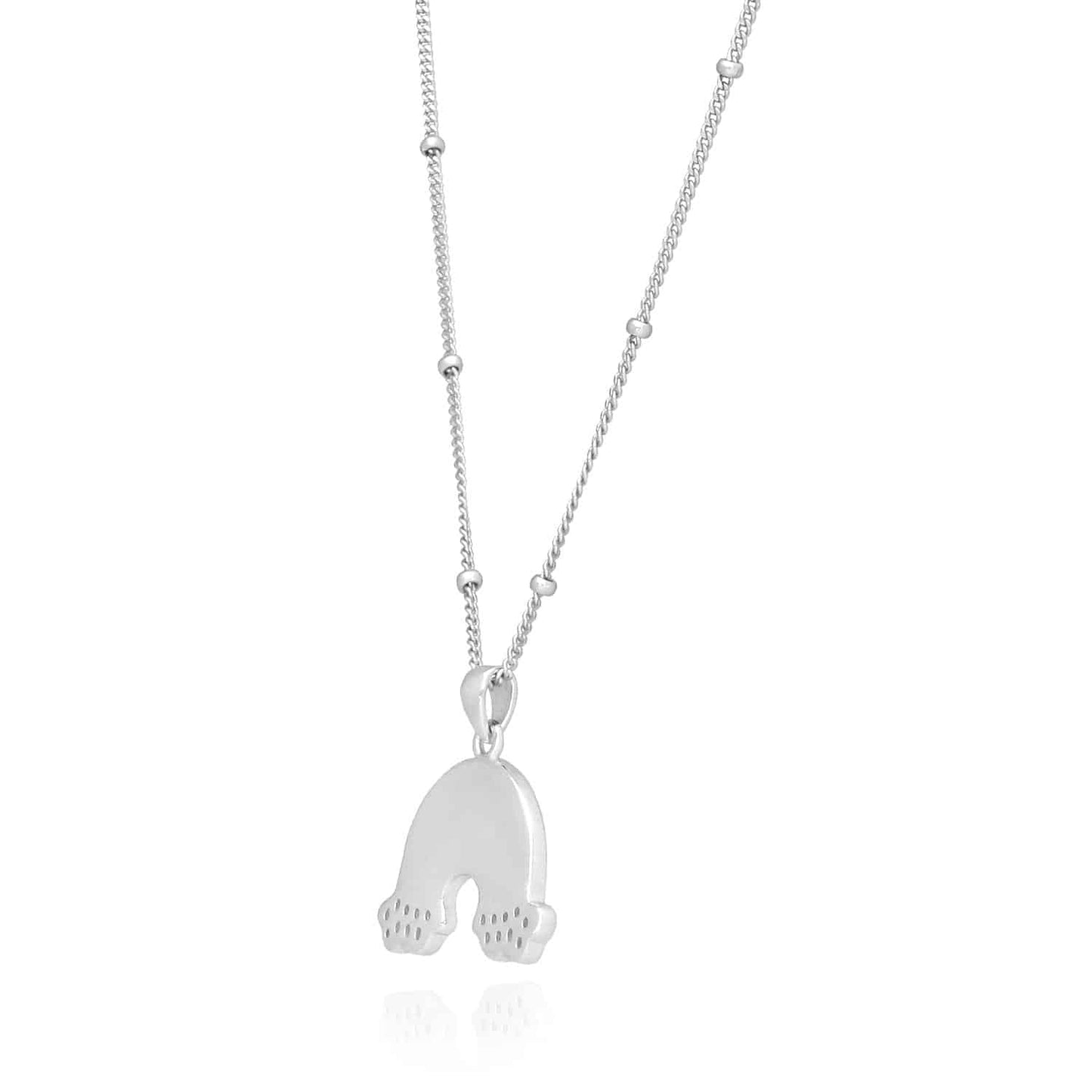 14K Gold Over Silver Enamel Rainbow Pendant on Ball Station Cuban Chain Necklace