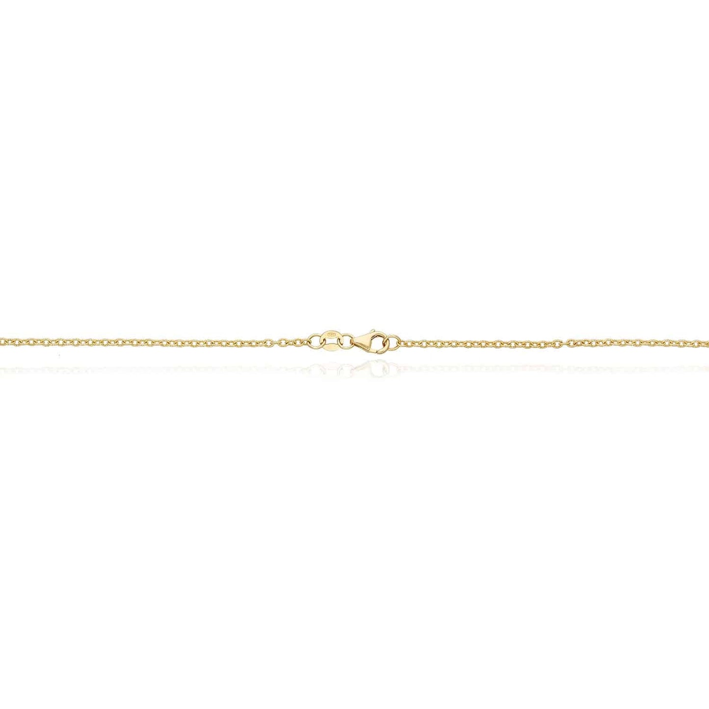 14K Gold 2mm Diamond-Cut Cable Chain 16"-18"