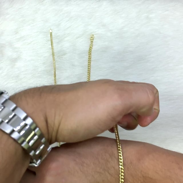14K Gold Yellow Hollow 3mm - 4.5mm Miami Cuban Bracelet 8"