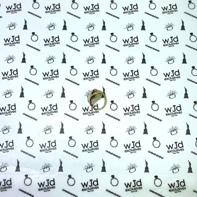 14K Gold Yellow Simulated Black & White Diamond Emerald Eye Snake Cocktail Ring
