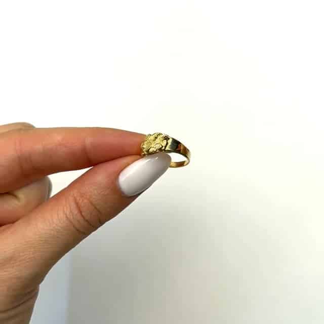 Kid's 10K Yellow Gold Nugget Ring