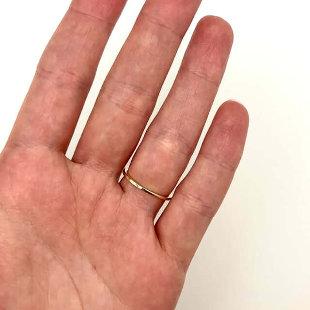0.08CTW Real Diamond 10K Yellow Gold Cross Ring