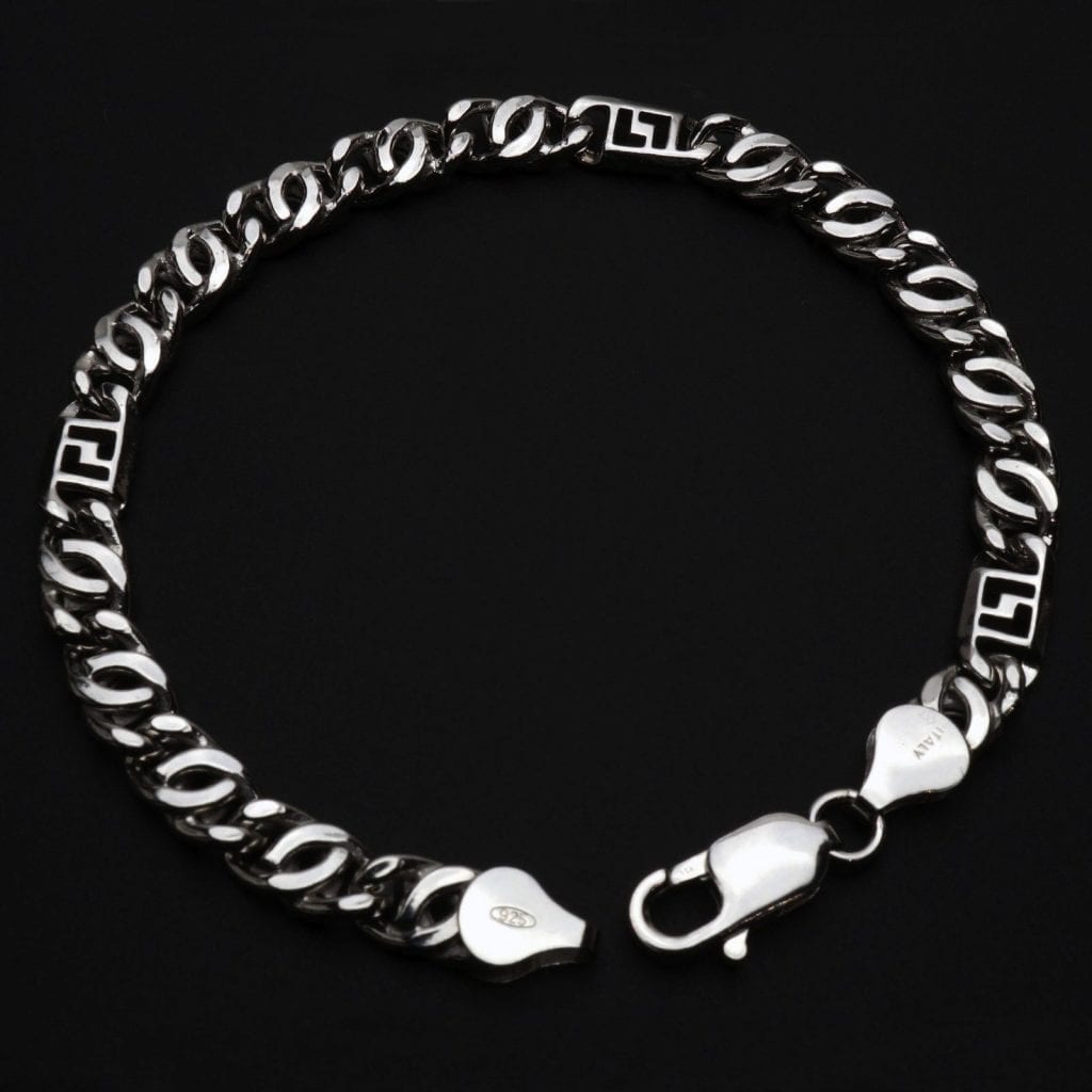 d*2様 Loud Style Design silver bracelet s Silpada Multi Squared Link Toggle Bracelet 925 Sterling