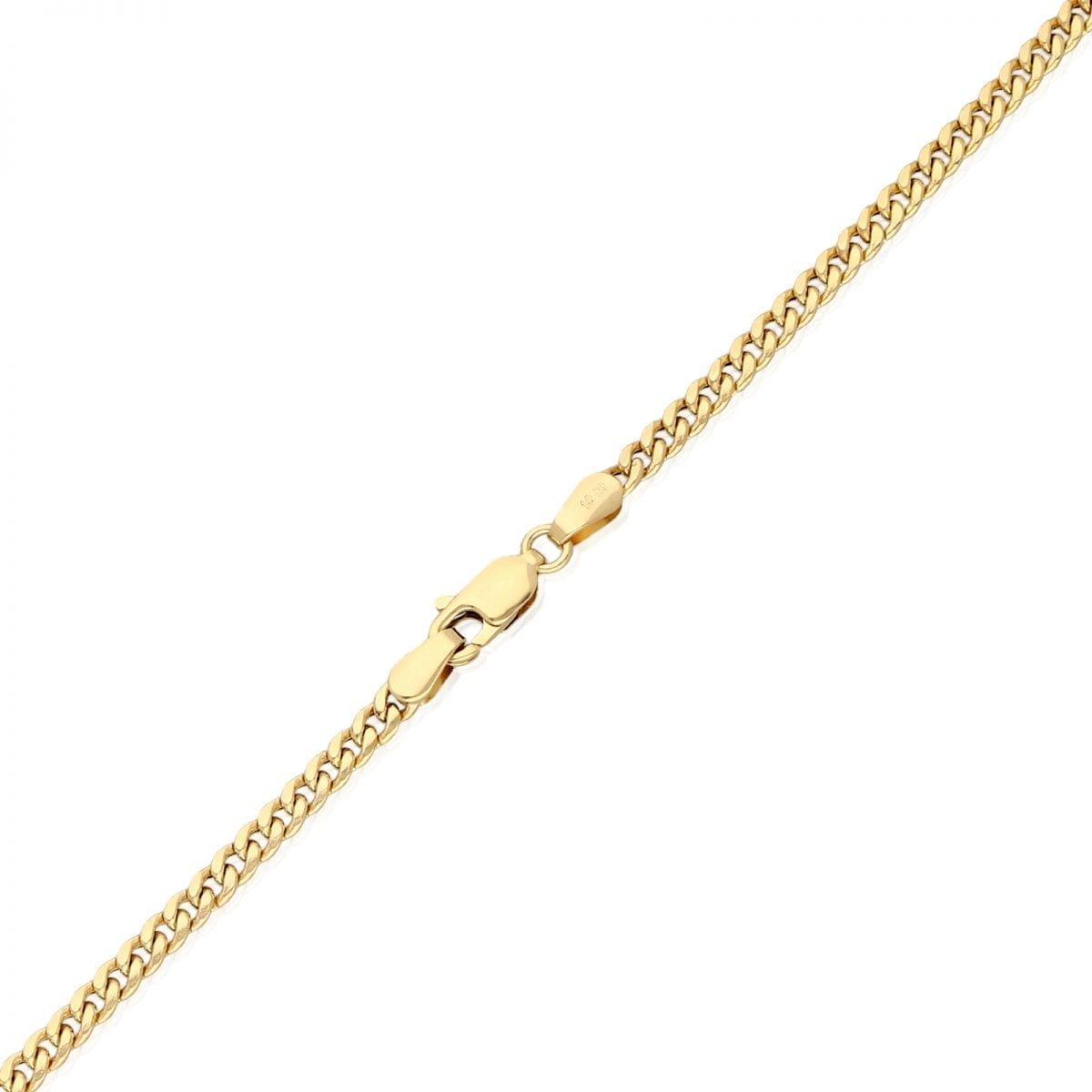 10k Yellow Gold 2.9mm Hollow Miami Cuban Chain Necklace 16" 18" 20" 22" 24"