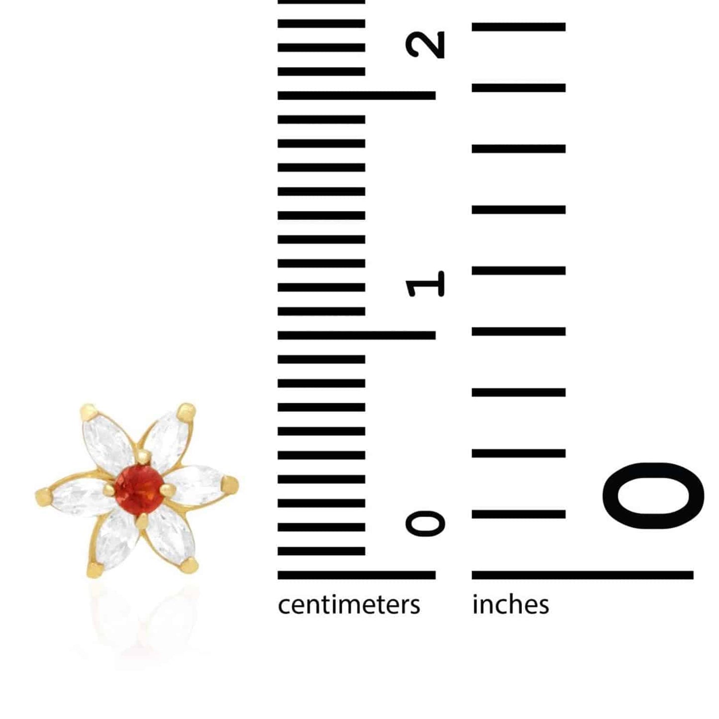 14k Yellow Gold Flower Marquise CZ Birthstone Stud Earrings 1.4Ct