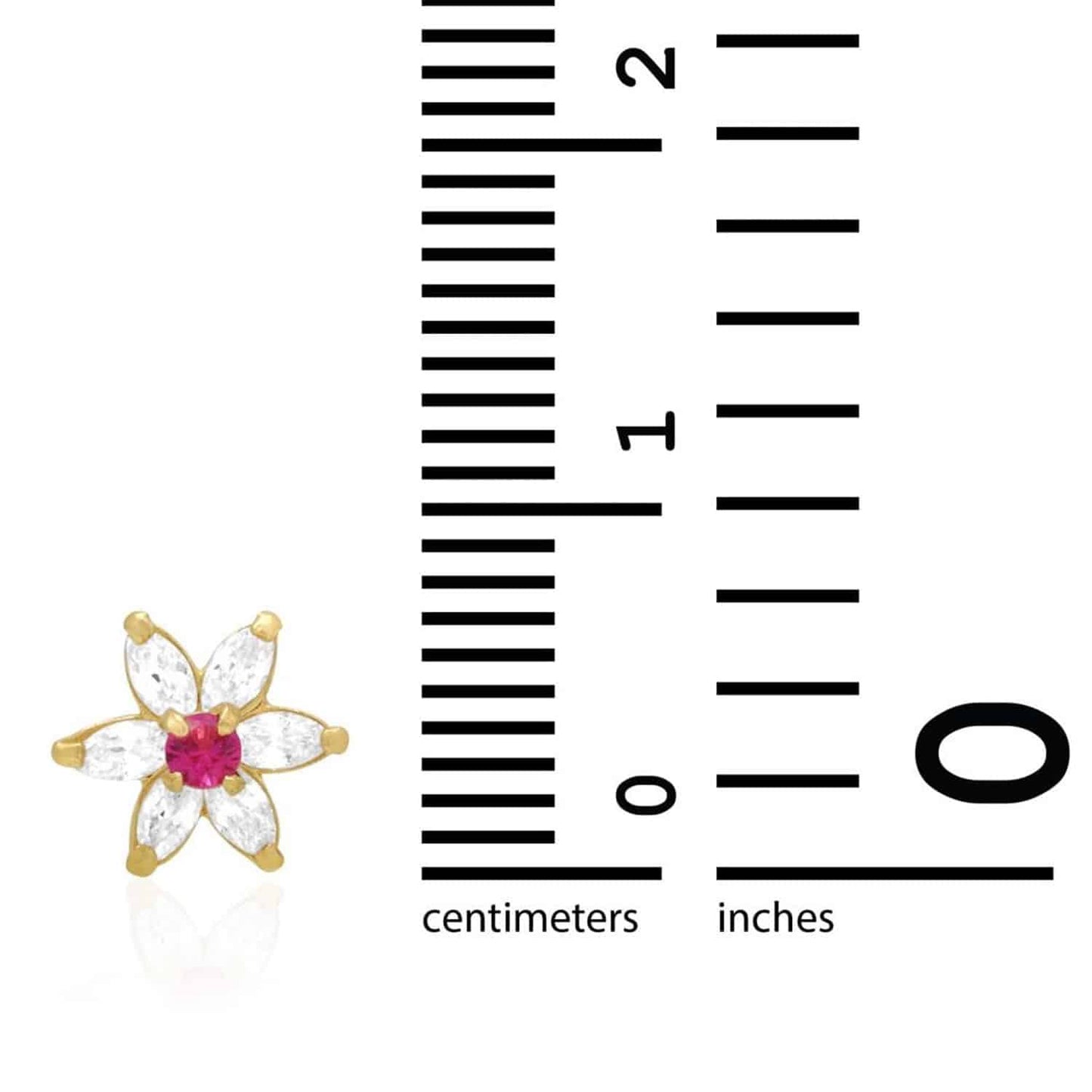 14k Yellow Gold Flower Marquise CZ Birthstone Stud Earrings 1.4Ct