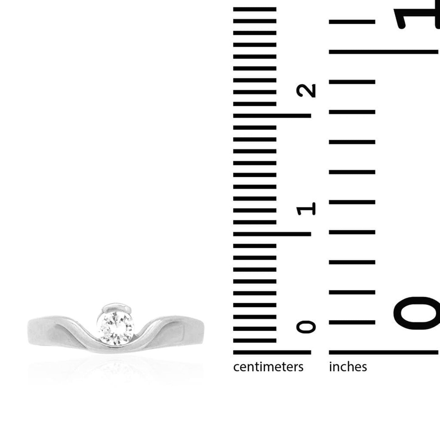 14k Gold Yellow White Round Simulated White Diamond Toe Ring Size 3 (Adjustable)