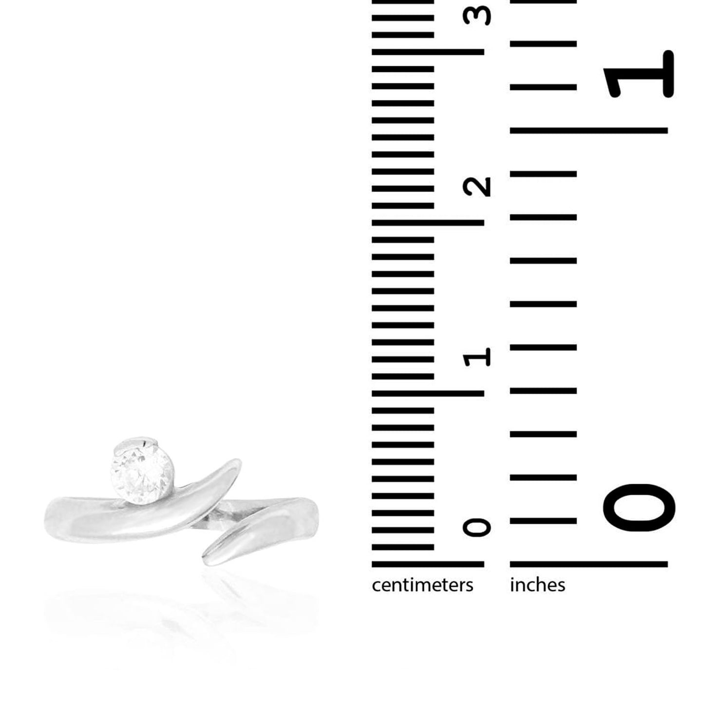 14k Gold Yellow White Simulated White Diamond Fancy Midi Knuckle Ring 0.20Ct
