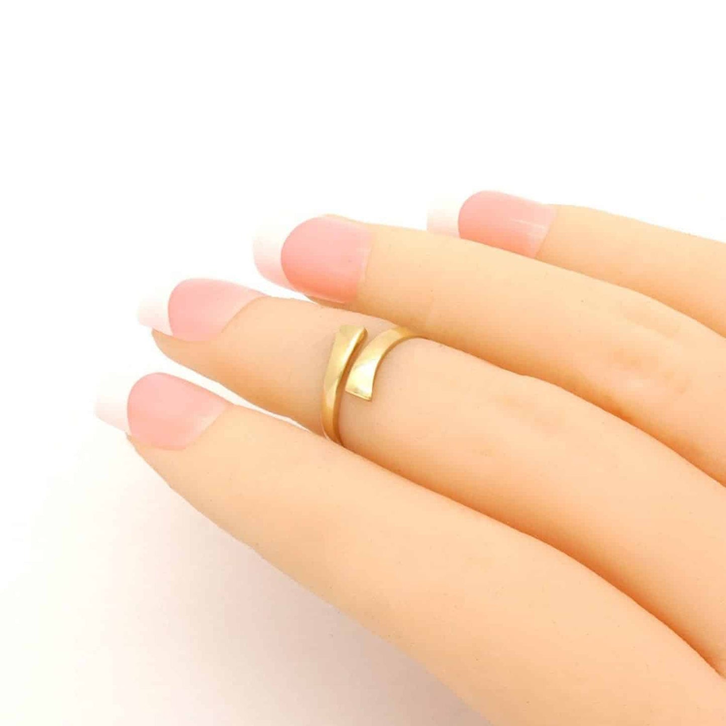 14k Real Gold Yellow White Fancy Midi Knuckle Ring