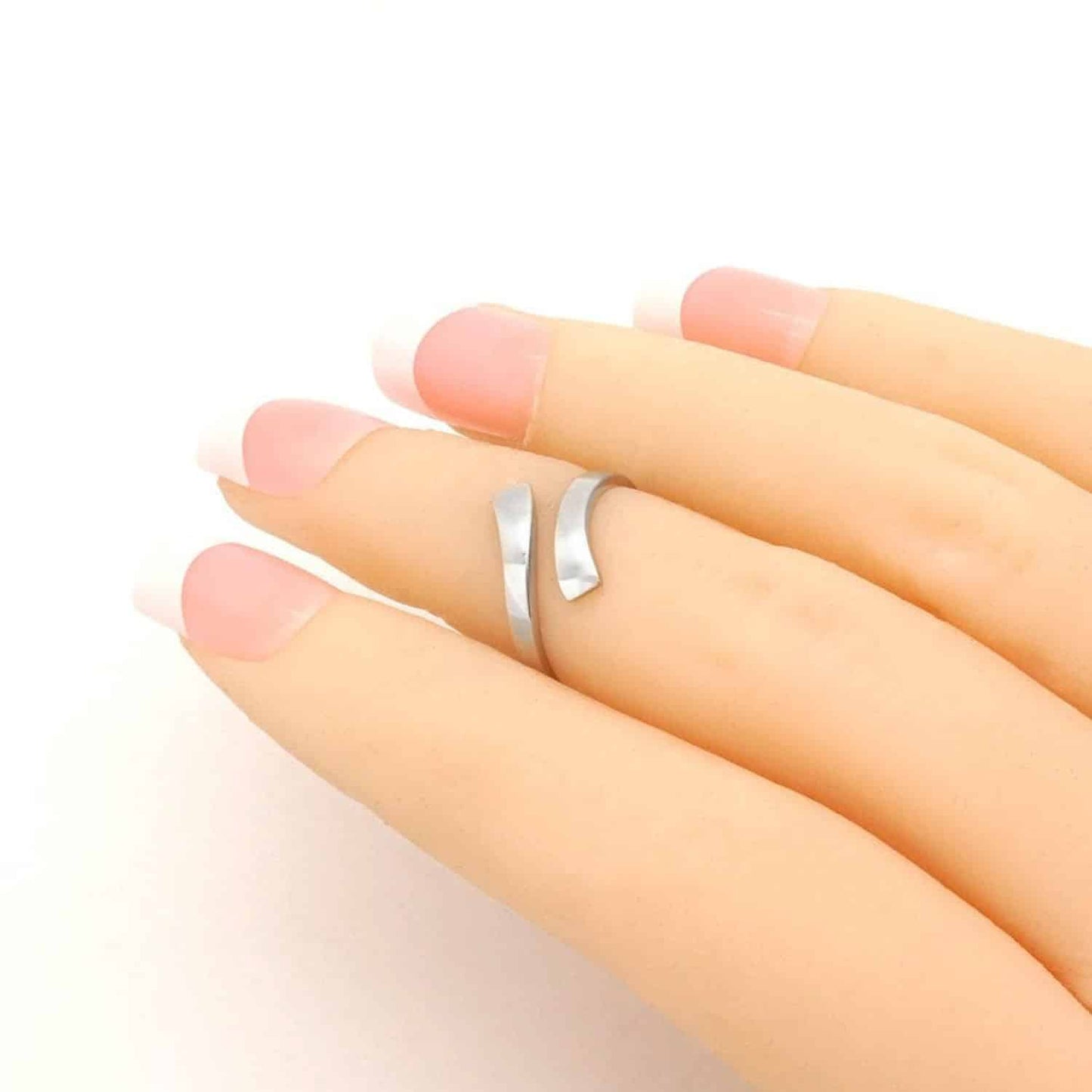 14k Real Gold Yellow White Fancy Midi Knuckle Ring