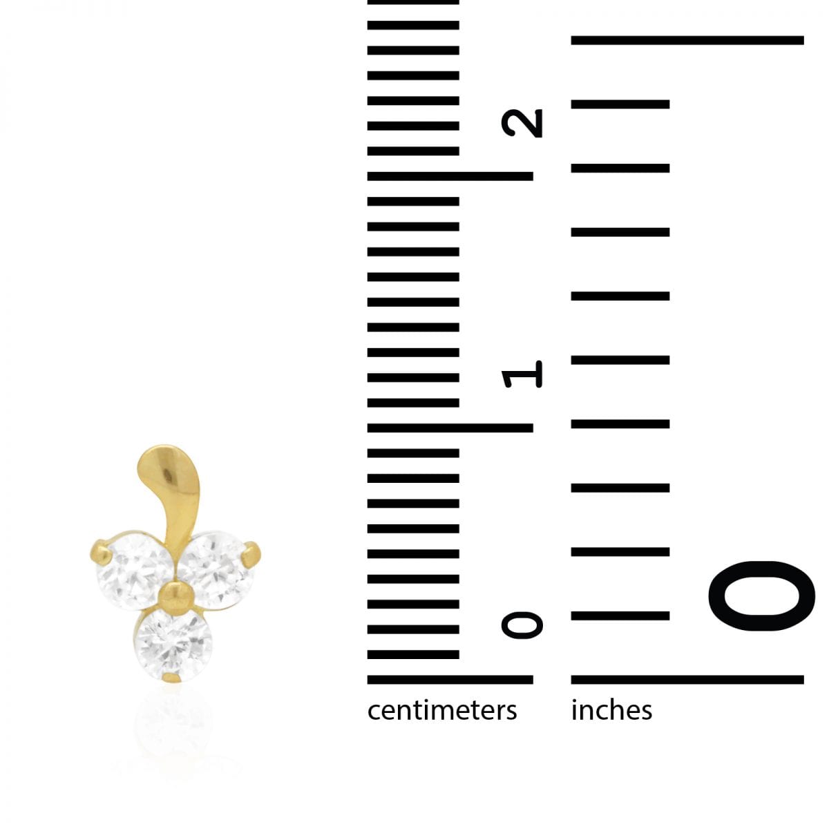 .90Ct CZ 14k Gold White Yellow Flower Stud Screwback Earrings