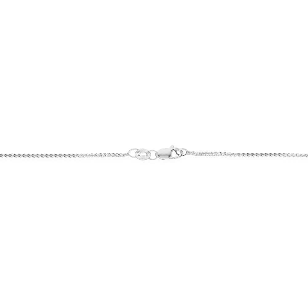 10K White Gold 1.2mm Franco Chain (Solid Links) 16"-24"