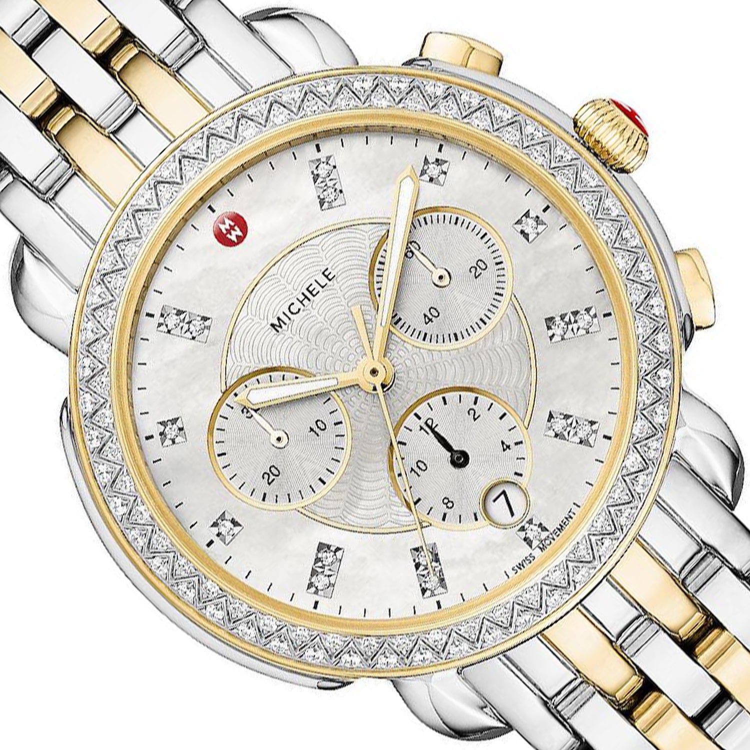 Michele Sidney Two-Tone Diamond Dial Women
