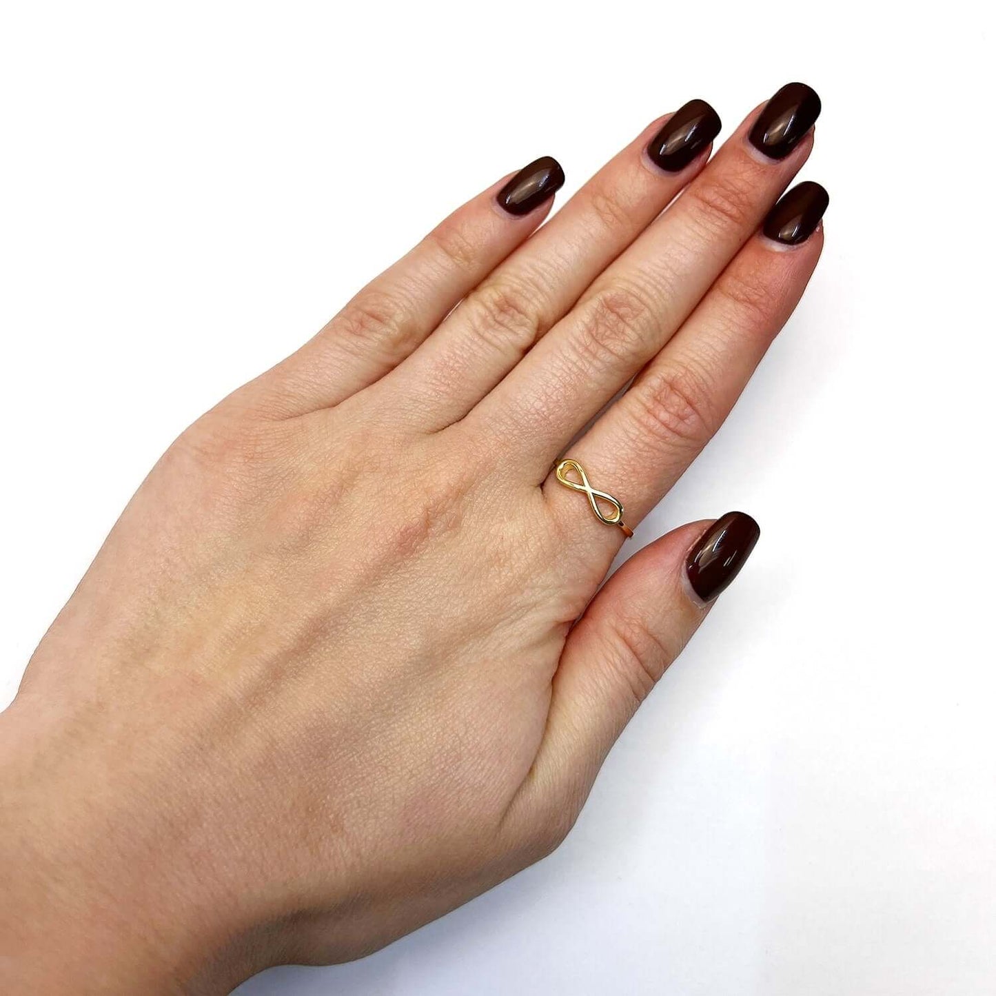 14K Gold Stackable Infinity Ring