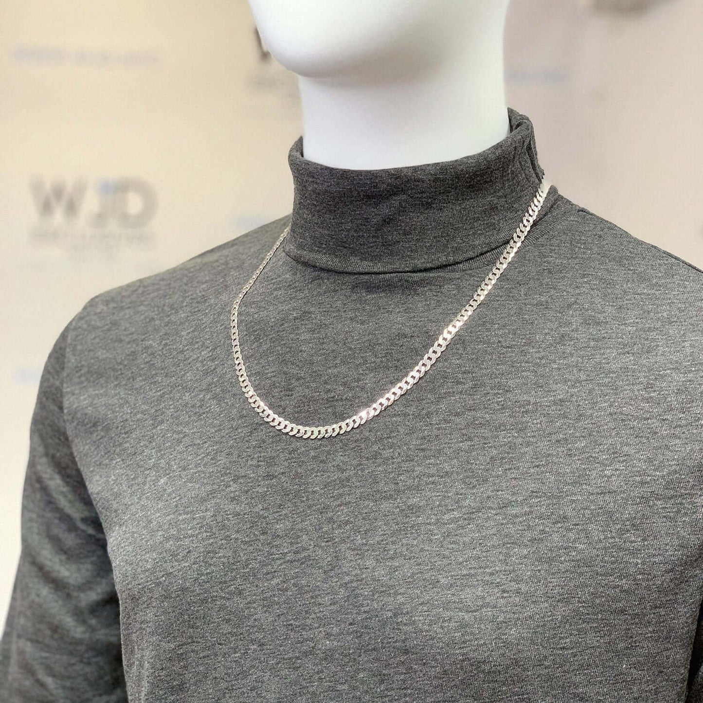 Sterling Silver 6mm Cuban Chain (Solid Links) 20"-30"