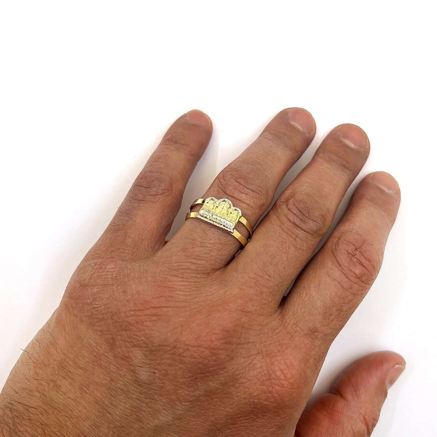10K Yellow Gold Religious The Last Supper Ring