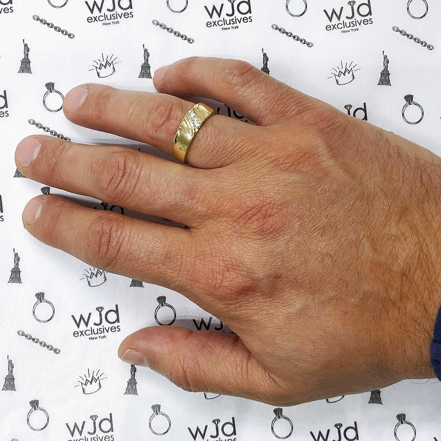 1.3CTW CZ His & Hers 14K Gold Engagement Wedding Rings Set