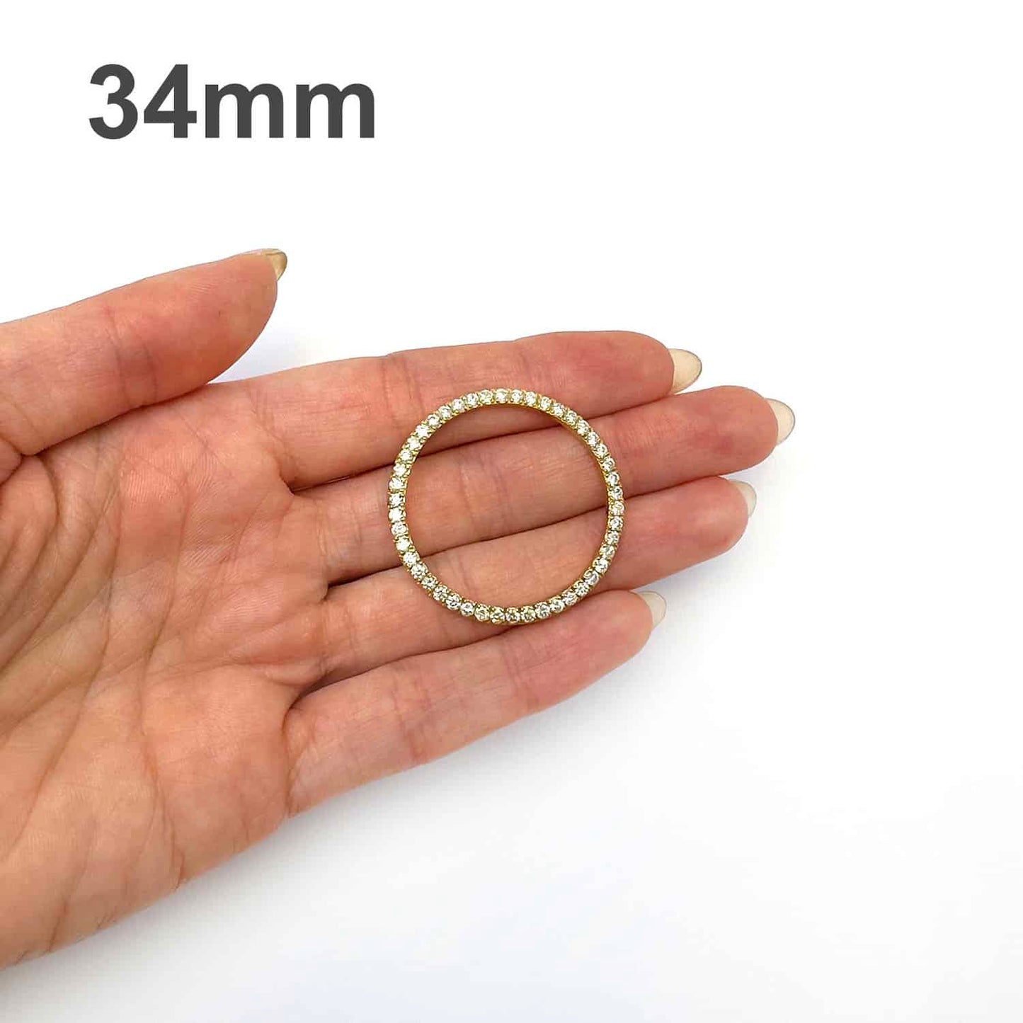 Real Diamond 10K Yellow Gold Bezel Rolex Datejust Watch 26mm 31mm 34mm 36mm
