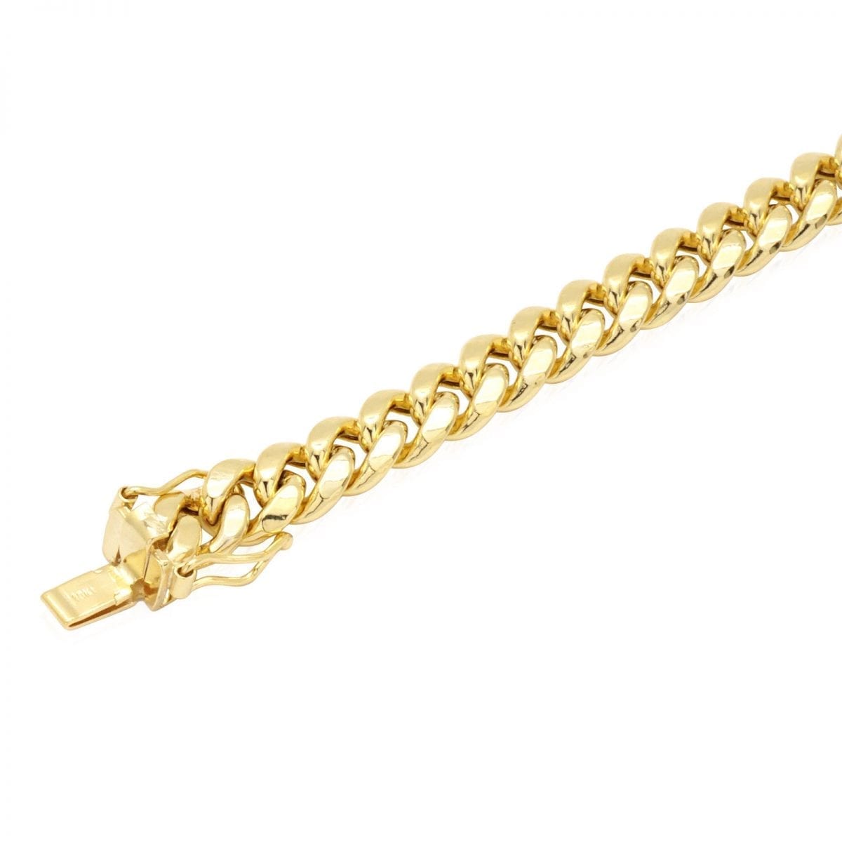 10K Gold Yellow 7mm Miami Cuban Bracelet (Hollow) 8", 9"
