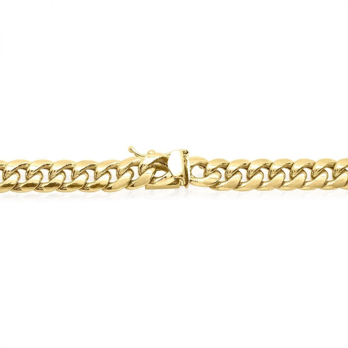 10K Yellow Gold Hollow 11mm Miami Cuban Chain Necklace 26"