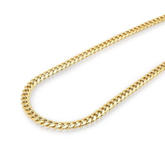 10K Yellow Gold 6.7mm Miami Cuban Chain (Hollow) 22"-30"