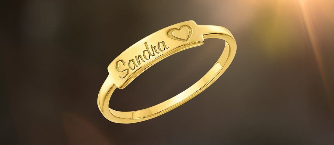 Custom Engraved Name Rings
