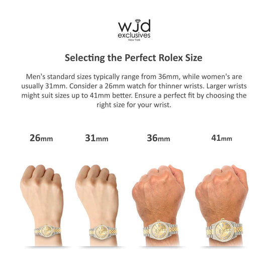 The Ultimate Guide to Rolex Watch Sizes: Find Your Perfect Fit - WJD Exclusives