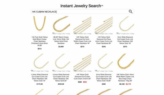 Find That Piece of Gold Jewelry With InstantJewelrySearch.com - WJD Exclusives