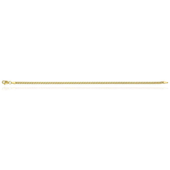 10K Yellow Gold 2.9mm Miami Cuban Bracelet (Hollow) 8"