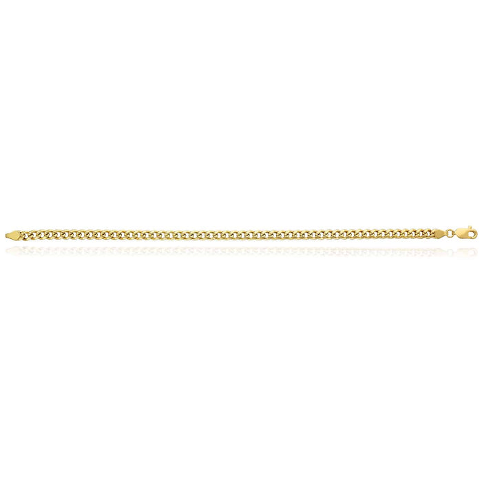 10K Yellow Gold 4.6mm Miami Cuban Bracelet (Hollow) 8"