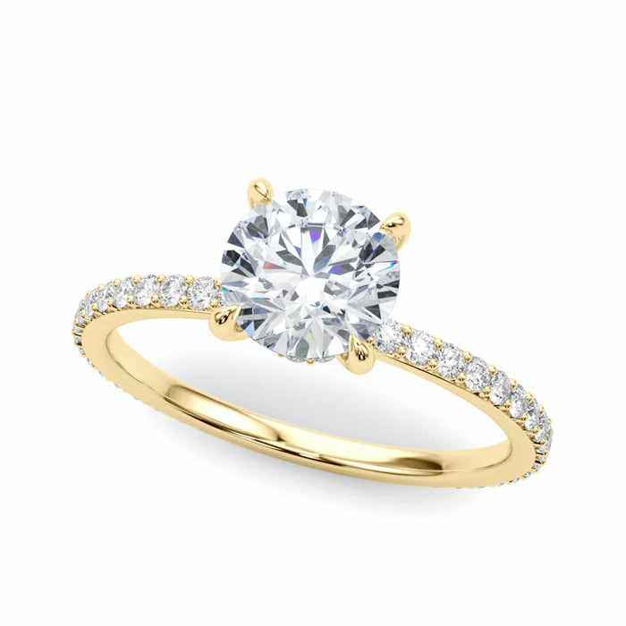 1.25CTW Lab-Grown Diamond 18K Gold Hidden Engagement Ring
