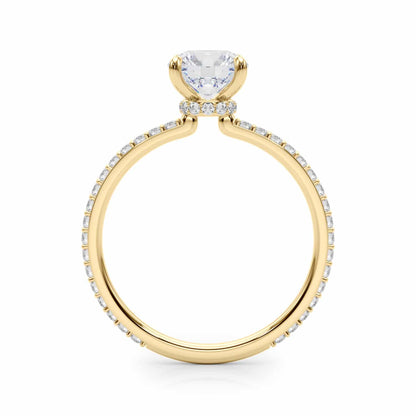 1.25CTW Lab-Grown Diamond 18K Gold Hidden Engagement Ring