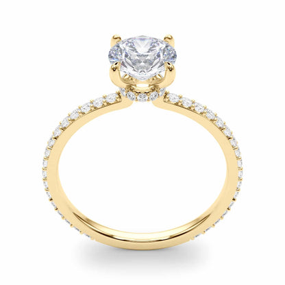 1.25CTW Lab-Grown Diamond 18K Gold Hidden Engagement Ring