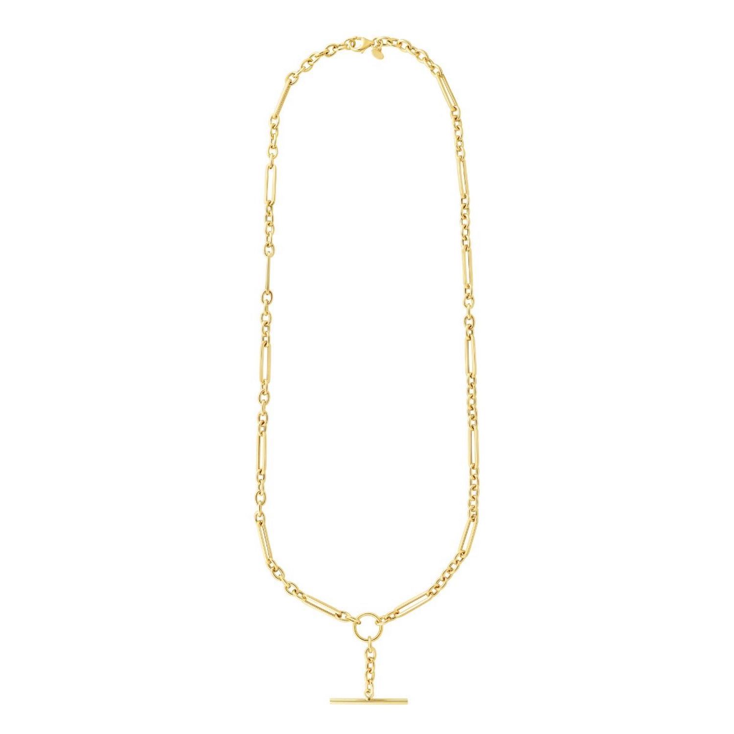 Silverspeck 18k Yellow Gold Over Silver 1mm Rolo Chain Necklace – 18 Inch