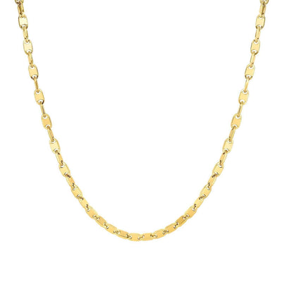 14K Yellow Gold 5mm Fancy Mariner Anchor Chain (Hollow) 22"