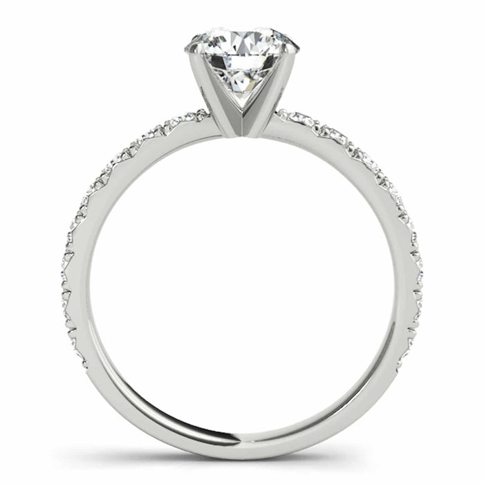1.25CTW Lab-Grown Diamond 18K Gold White Classic Engagement Ring