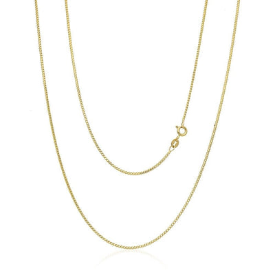 14K Yellow/White/Rose Gold 1.2mm Franco Chain (Solid Links) 16"-24"