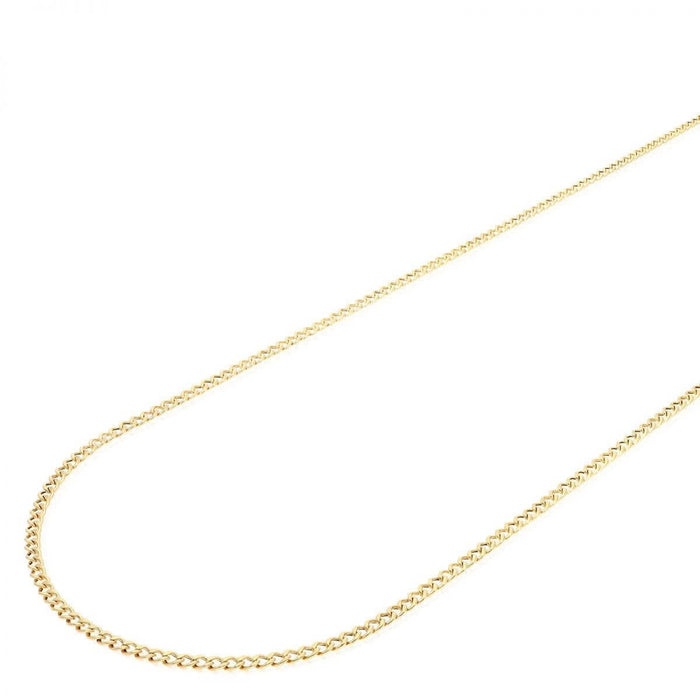 14k Yellow Gold 2.5mm Cuban Curb Chain (Hollow) 16"-26"