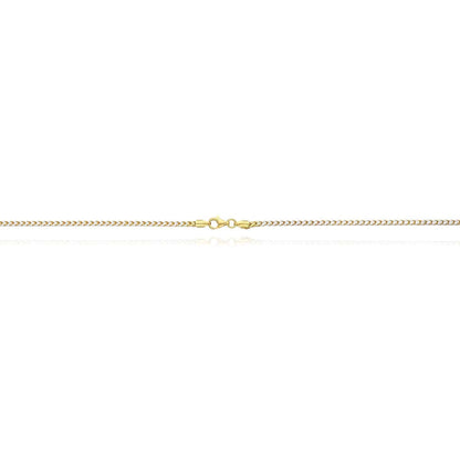 Solid 18K Yellow Gold Over Silver 2mm White Pave Franco Chain 18"-24"