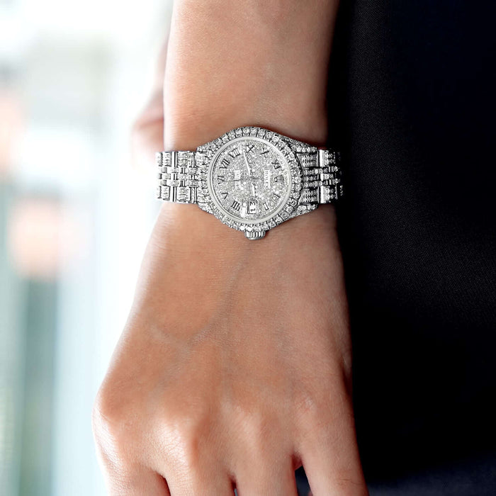 Rolex Datejust Custom Diamond Pave Jubilee Band Diamond Dial Bezel 36mm Watch - WJD Exclusives