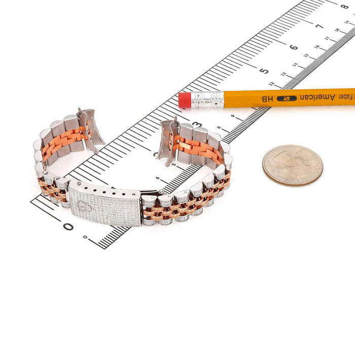 Rolex Datejust 2 - Tone Rose 4.5CTW Natural Diamond Jubilee 36mm Watch Bracelet - WJD Exclusives