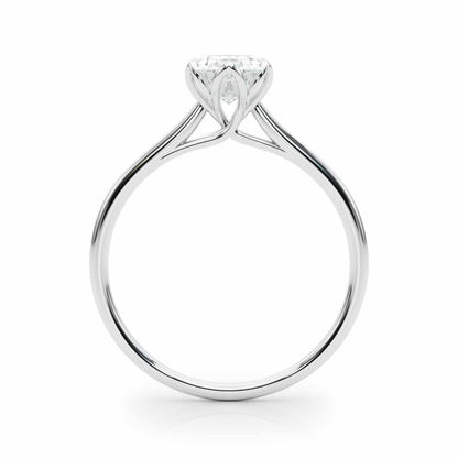 1.5CT Lab-Grown Diamond Oval-Cut Solitaire 18K Gold White Engagement Ring