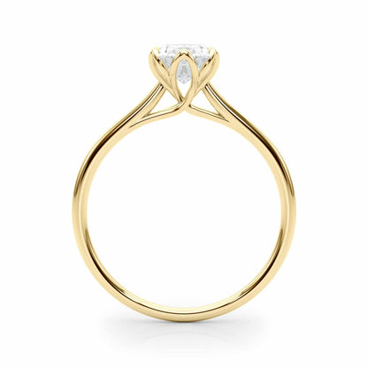 1.5CT Lab-Grown Diamond 18K Gold Yellow Oval-Cut Solitaire Engagement Ring