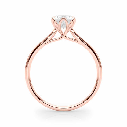 1.5CT Lab-Grown Diamond Oval-Cut Solitaire 18K Gold Rose Engagement Ring