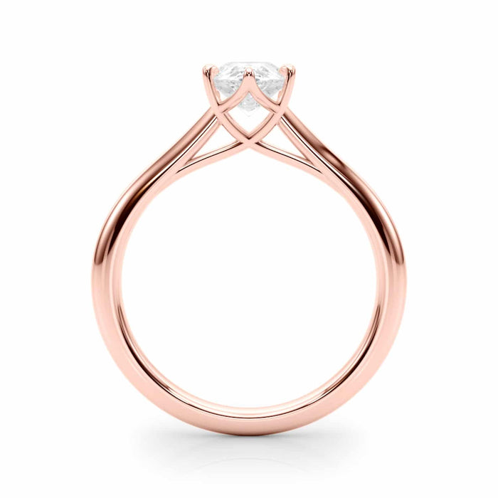 1CT Lab - Grown Diamond 18K Rose Gold Pear Shape Solitaire Engagement Ring - WJD Exclusives